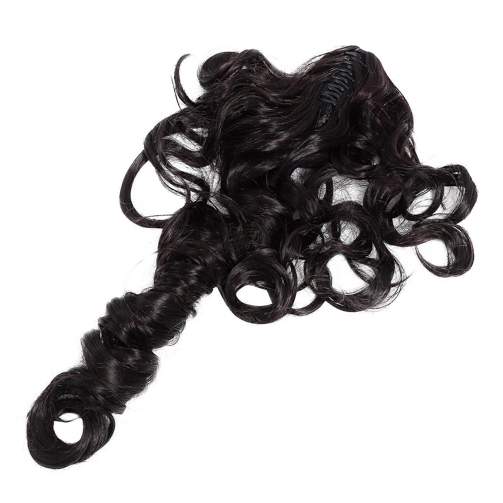 Extensions de cheveux épais à longue queue, couleur noire, 70 x 8 cm, aide au coiffage, 1 paquet