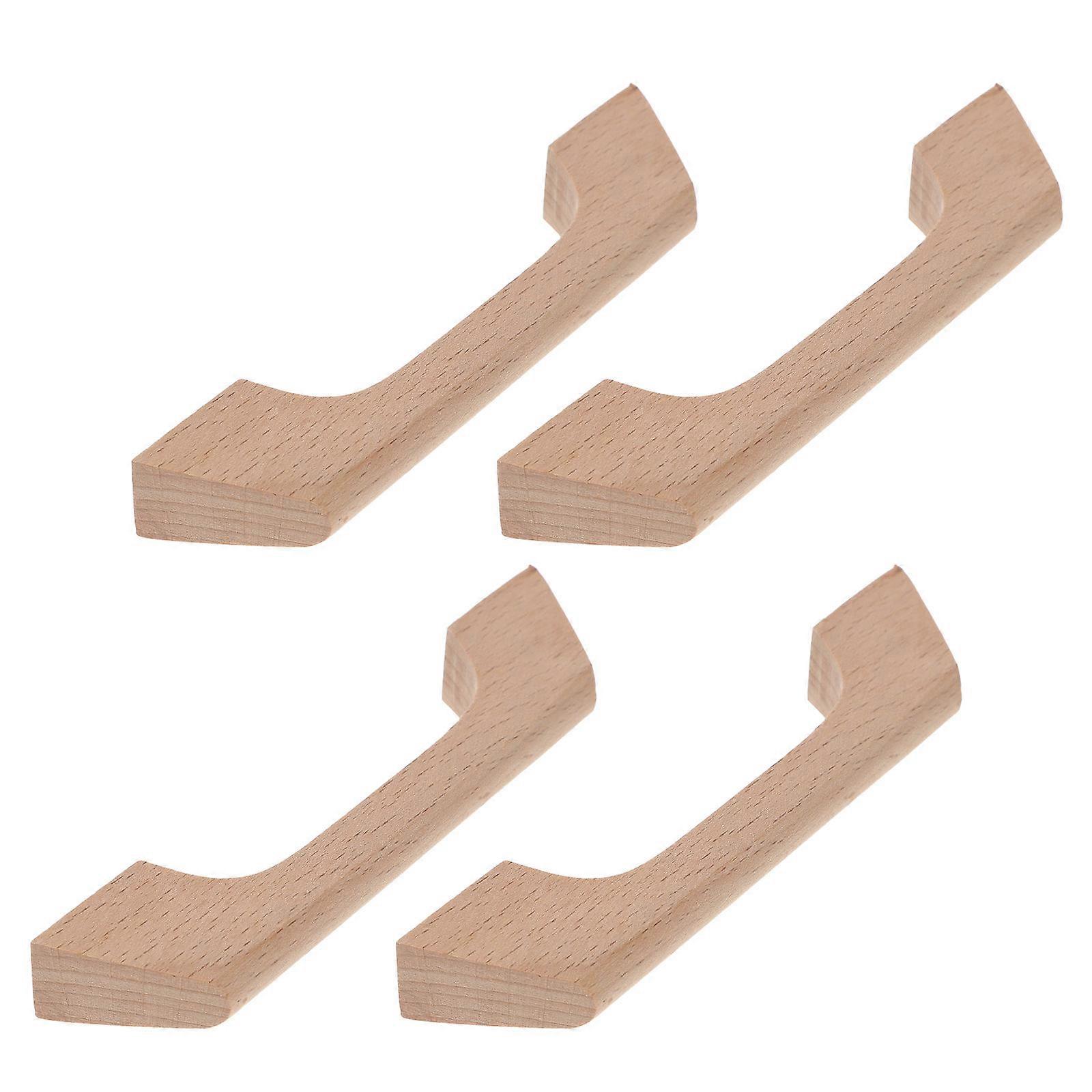 Drawer Handles Wooden Decorative Pulls for Cupboard 12Pcs Set