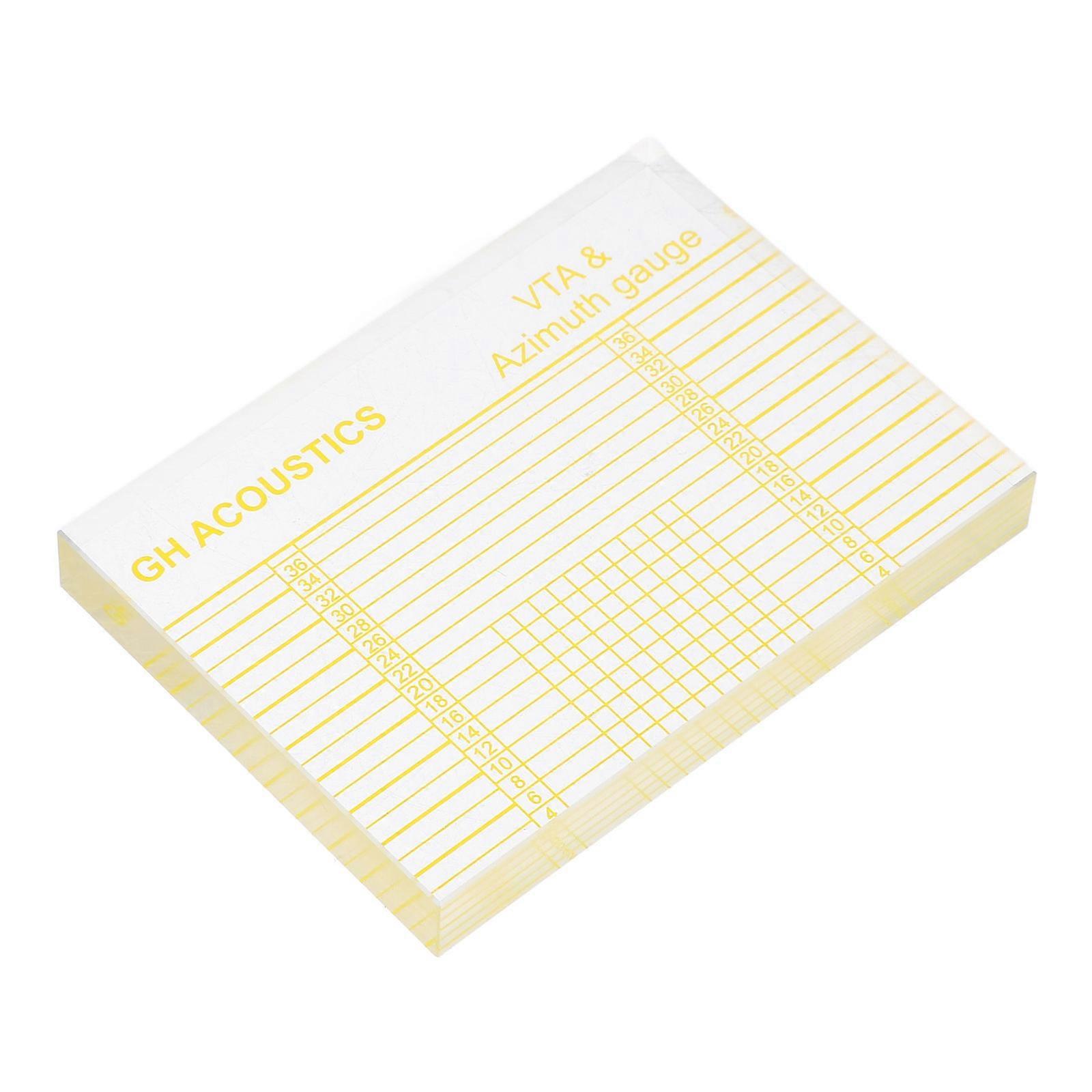 Record Player Azimuth Ruler Acrylic Adjustment Tool for 5Pcs Use