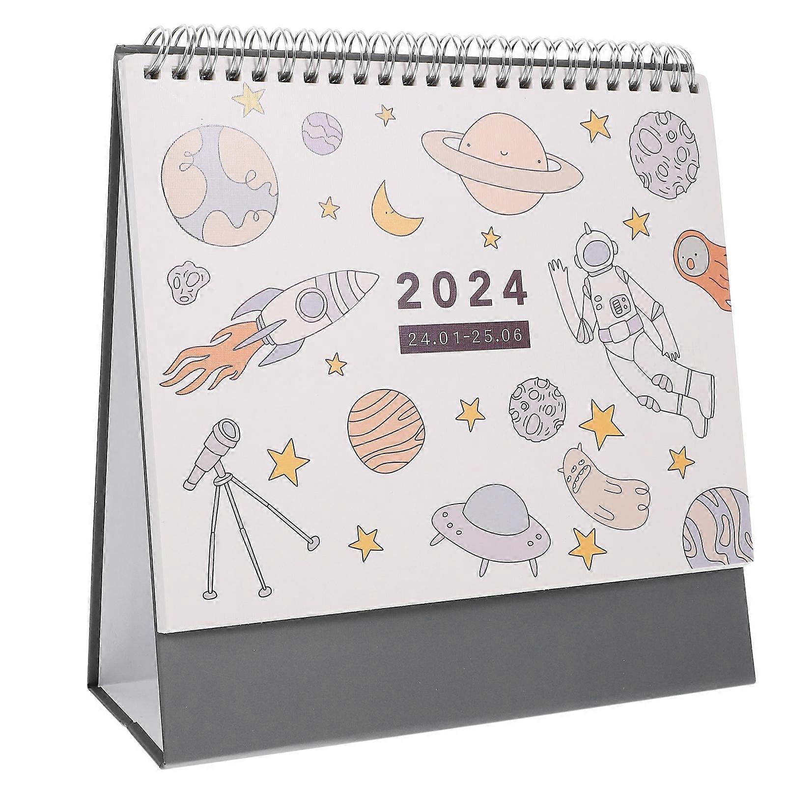 3Pcs Monthly Calendar for 2024 Table Calendar Schedule Planner