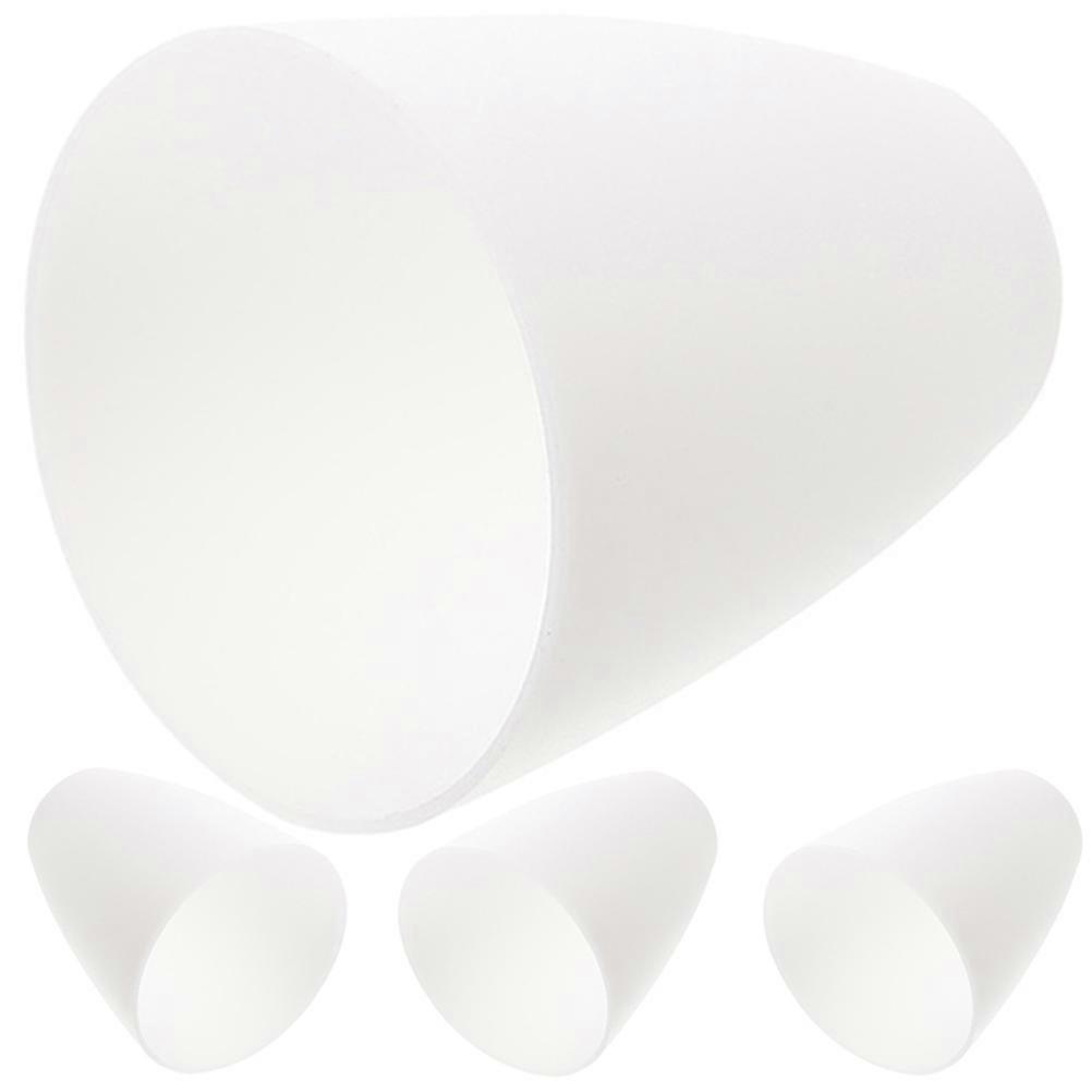 Plastic Lamp Shade White Flat Head Lampshade for Home Use 8Pcs Pack