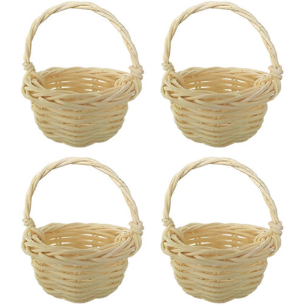 Rectangular Mini Woven Basket Set For Photo Display Household Office 20Pcs Light Weight Convenient Design