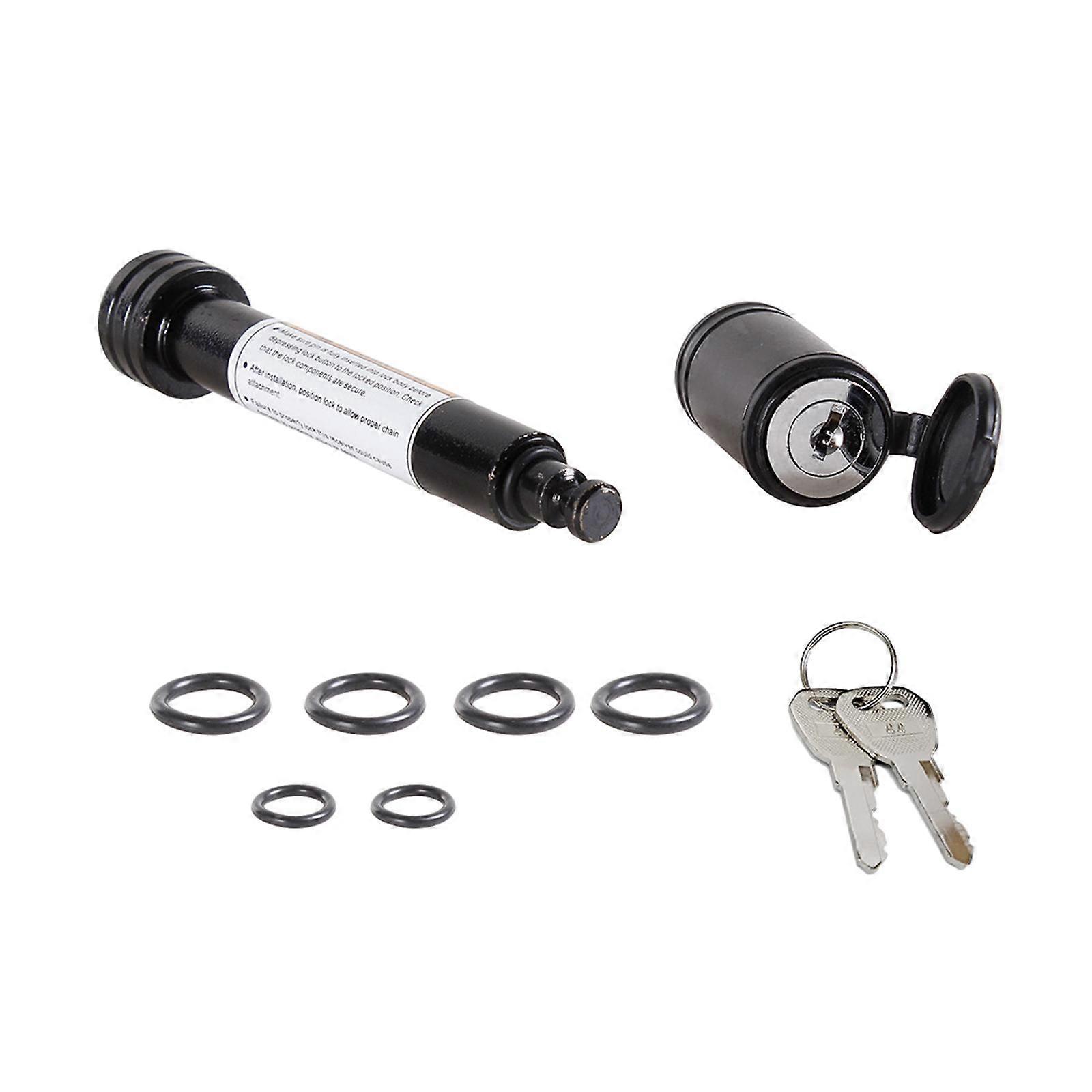 Trailer Pin Locks Fits 2 Receiver Tubes Antitheft Towing Hitch Receiver Lock