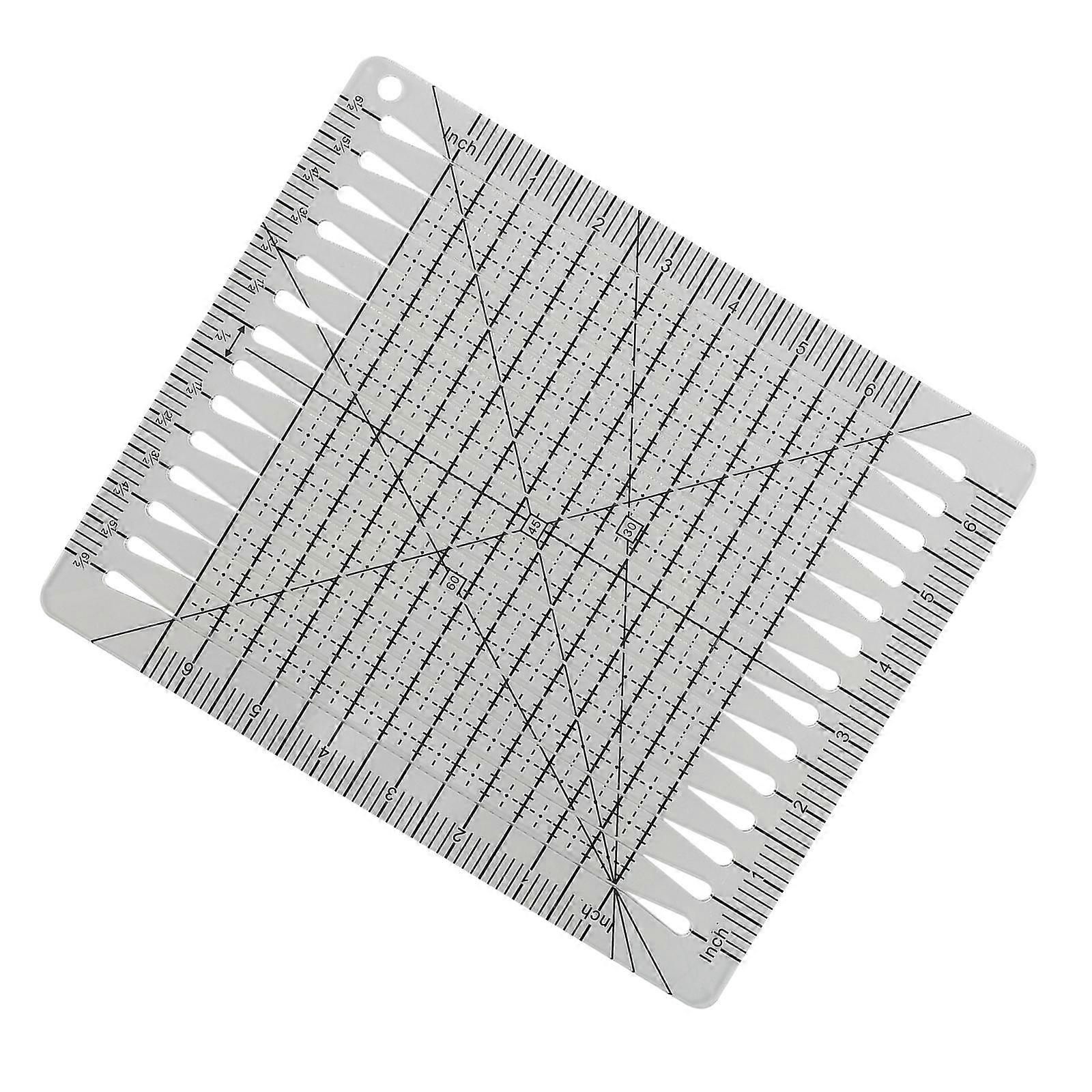 Transparent Quilting Ruler Plastic Tool for Sewing 3Pcs Cutting Set