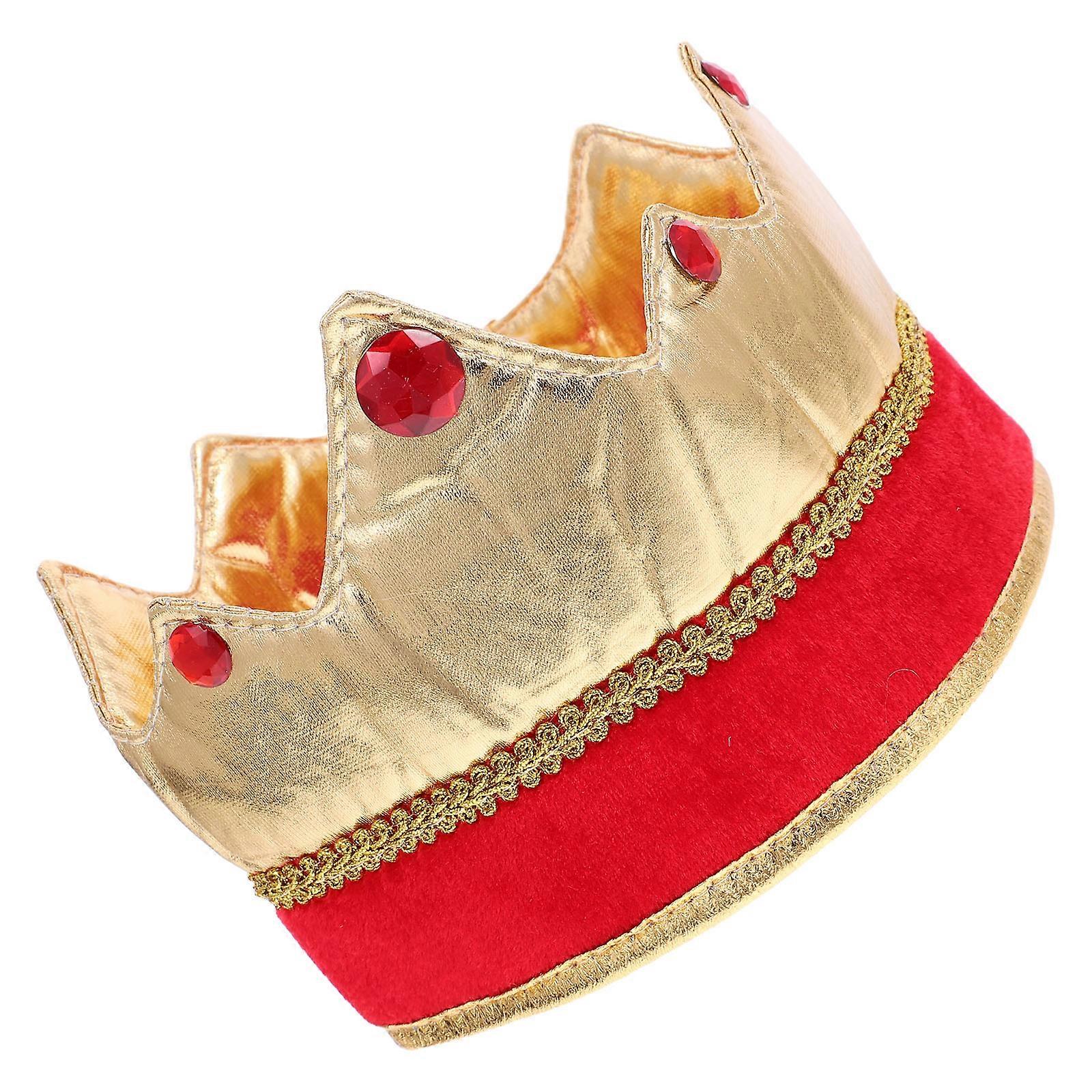 Cosplay King Hat Decoration for Party Use 3Pcs Multi Color Hats