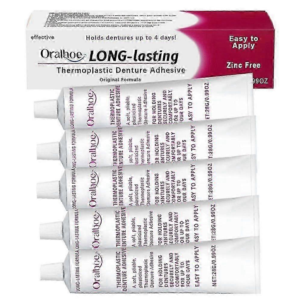 Kuddgrepp Termoplastisk proteskräm Komfort Stark Hållfasthet Proteskräm för Lös Tänder_c*