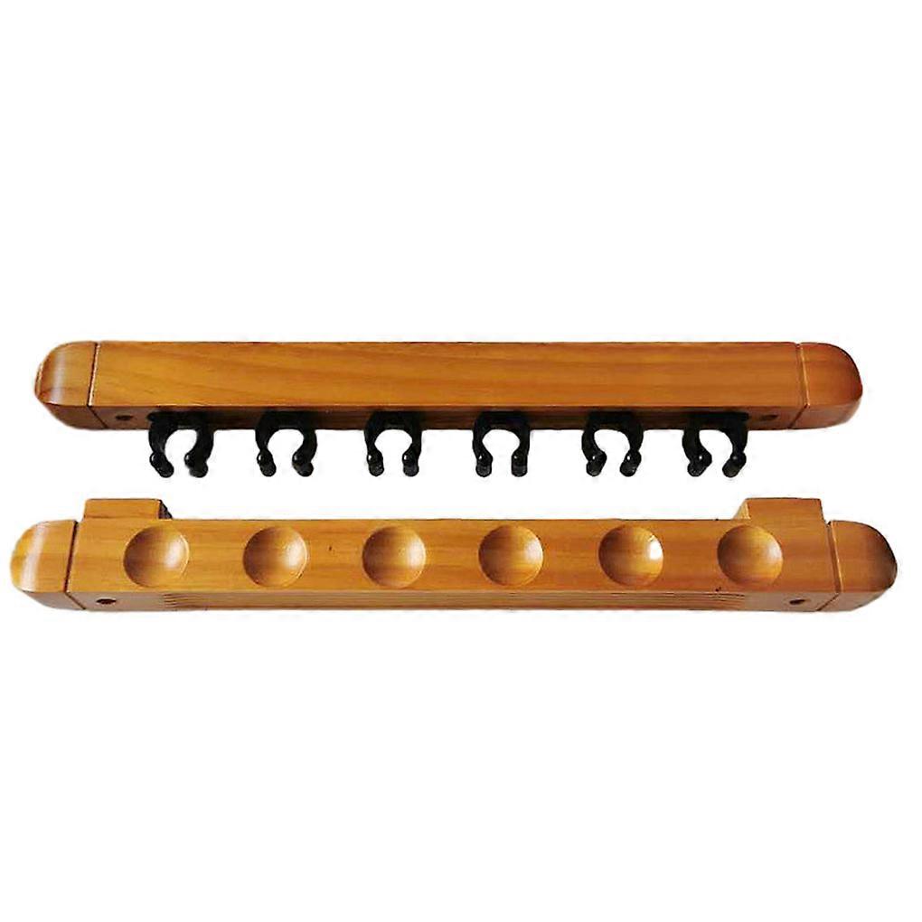 Wall Mounted Billiard Cue Rack Pool Space-saving Decorative Game Bracket