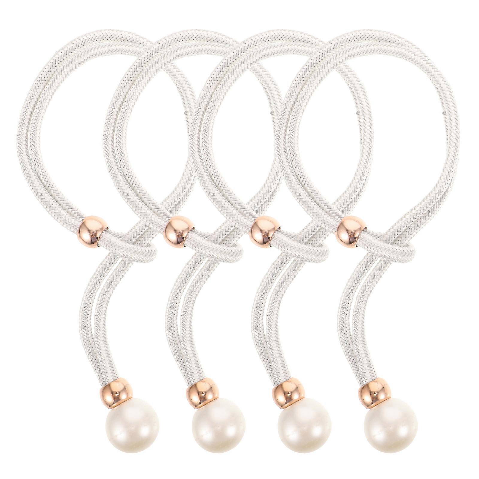 Curtain Tieback Curtain Holdback for Holding Use 20Pcs White Elegant Window Straps