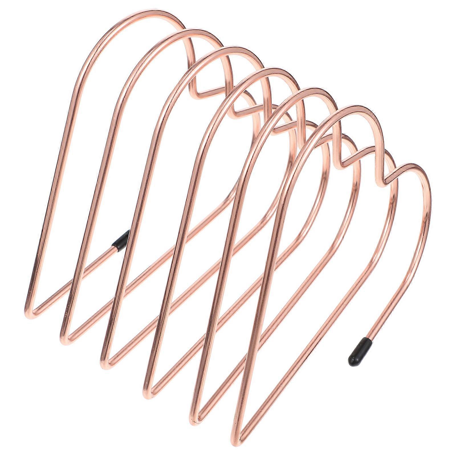 Heart-Shaped Bookend 4Pcs Freestanding Book Organizer For Home Or Bookstore Use In Rose Gold Color With Unique Design For Desktop Organization