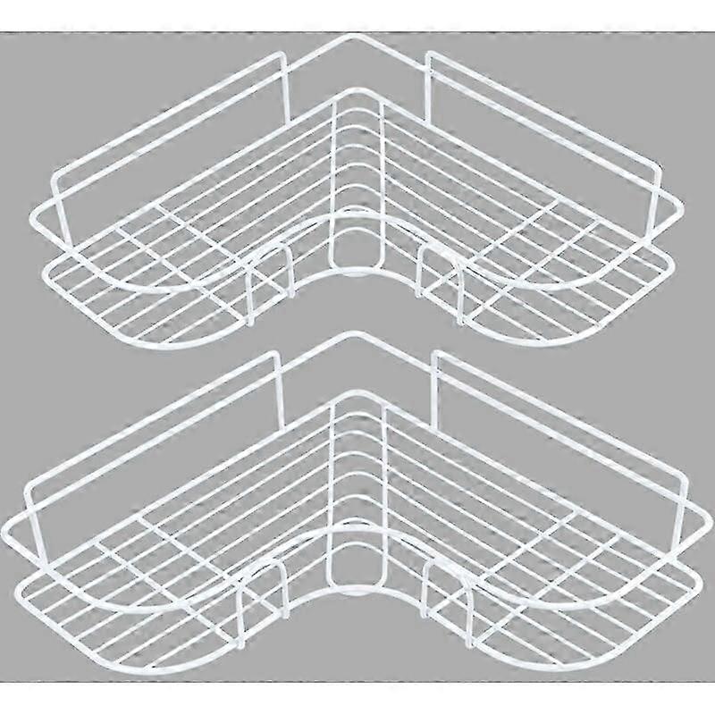 2025 Bathroom and kitchen storage rack - white double buckle *2