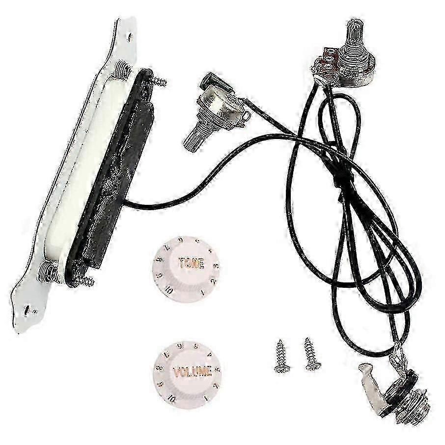 Pre Wired Pickup for 4 String Cigar Box Guitar Pickup Humbucker Pickup with Volume Tone Control Kno