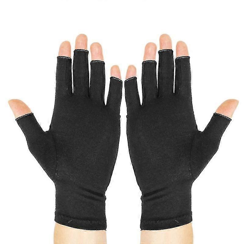 Compression Arthritis Gloves Relieve Pain From Carpal Tunnel Fingerless Gloves-r