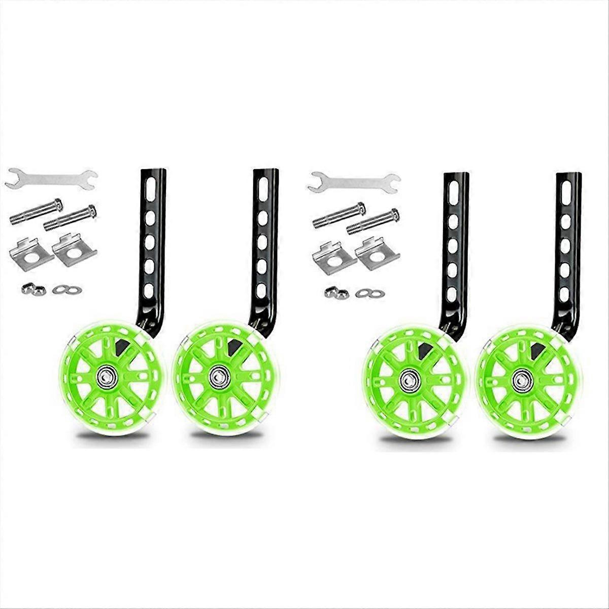 Kids Bike Training Wheel Stand Kit for 12 Inch Kids Bikes Green