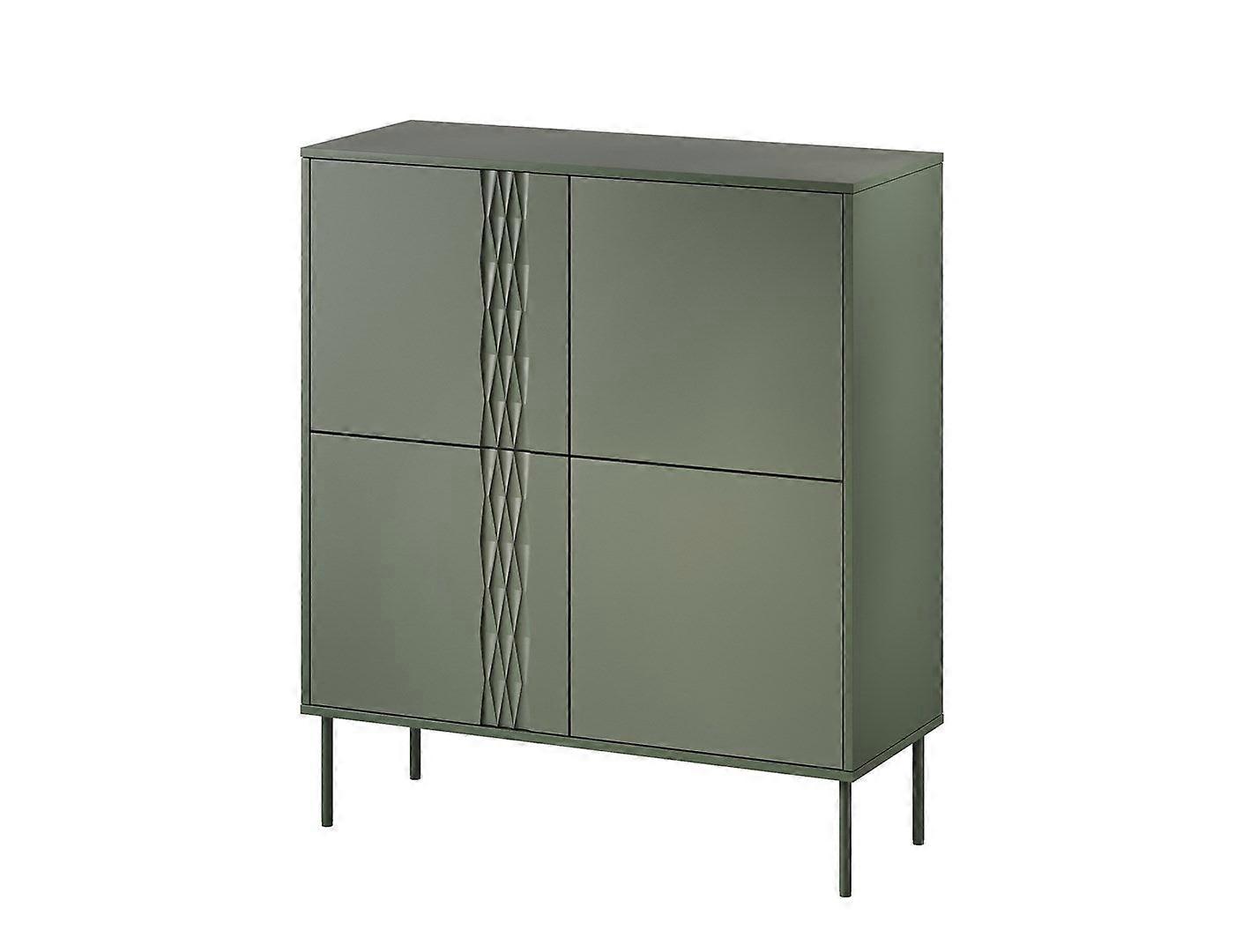 Cómoda Cama 4d Tresse 100x40x110 Verde Mate