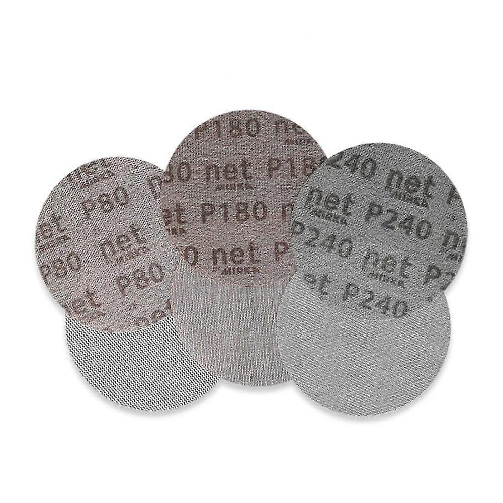 Mesh Sanding Discs 5 Inch 125mm, Mesh Sandpaper, HookandLoop Backing, AntiBlocking, 80/180/240 Grit, For Woodworking