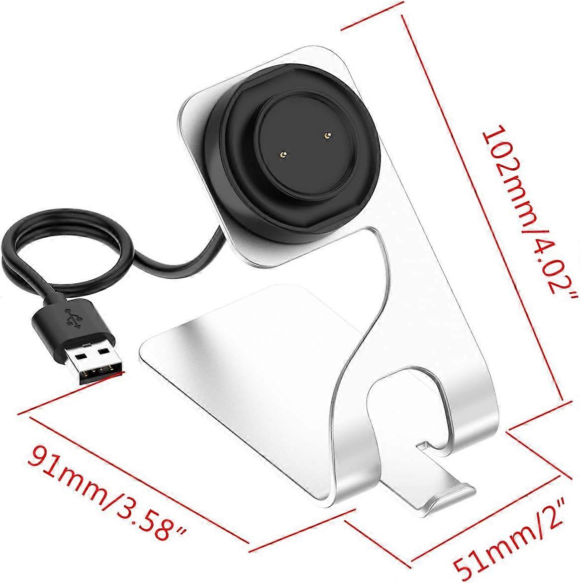 USB Charging Cable Data Holder Dock Station Cradle For Smart Watch Switch Controller Multiple Devices Gray