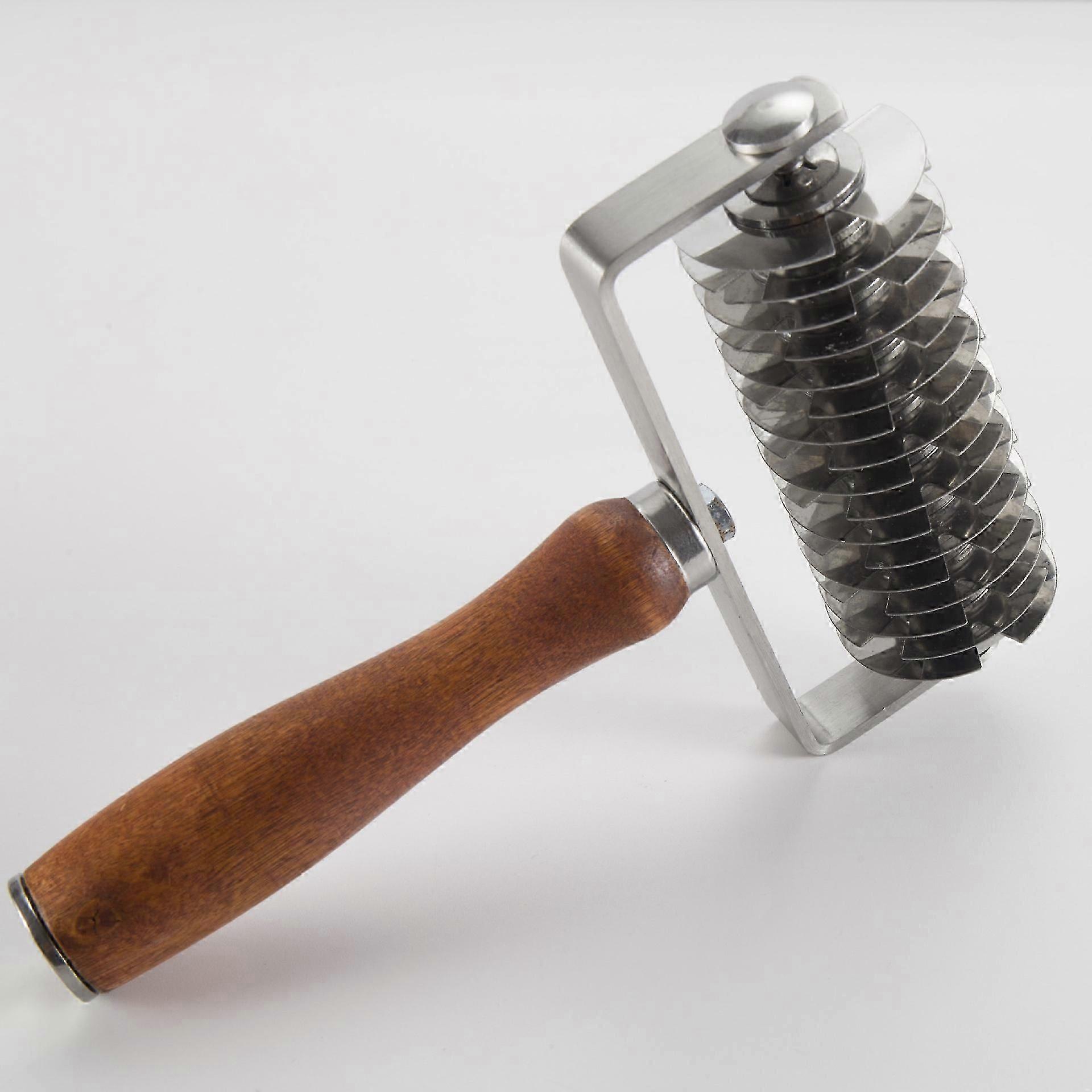 Pastry Lattice Rolling and Cutting Machine - Stainless Steel Dough Lattice Rolling and Cutting Machine for Pies, Pizza, Bread, Beef Wellington Pastry