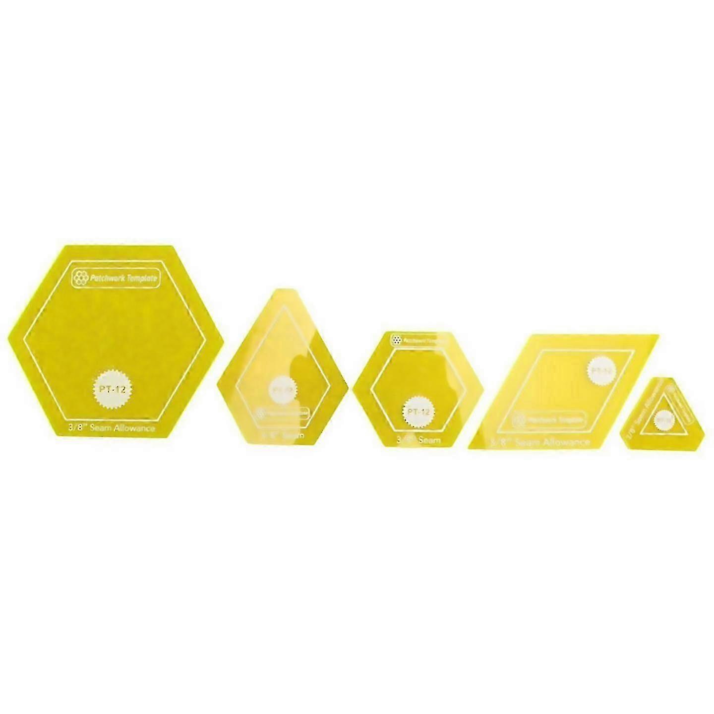 For Set Of 12 Patchworkenglish Paper Piecing Quilt Template Set