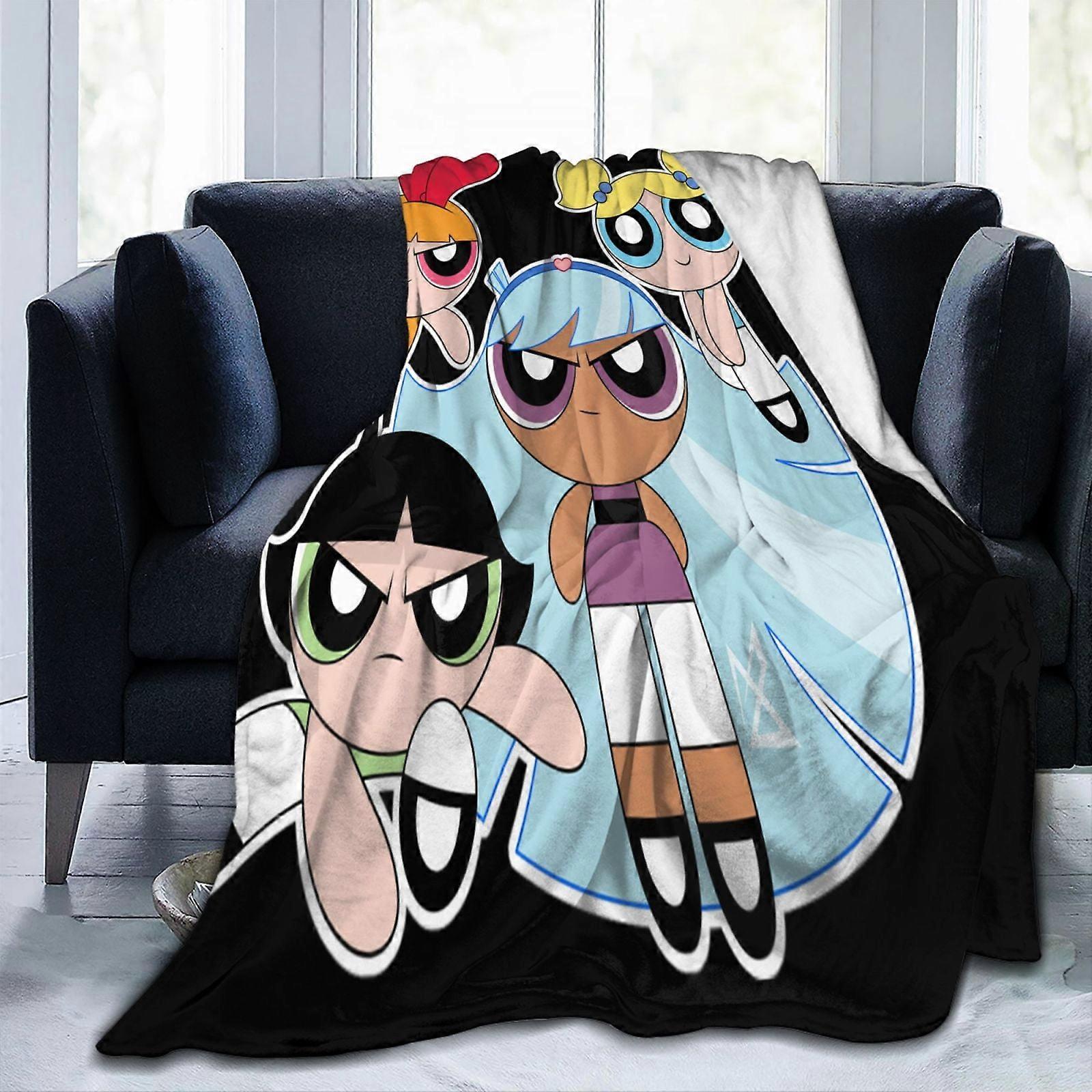 The Powerpuff Girls Ultra-Soft Throw Blanket Extra Large, Super Soft And Warm Blankets For Couch, Sofa And Bed, Cozy, Fuzzy And Lightweight 40"X30"