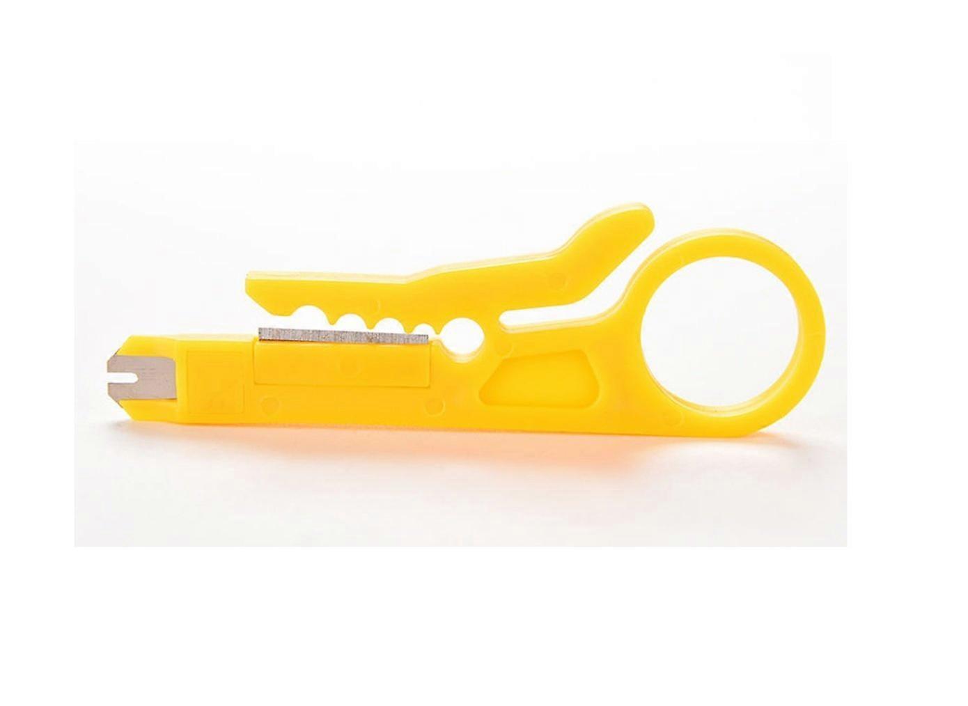 RJ45 Crimping Tool With Cable Stripper For Ethernet LAN ADSL PC Cables 8P8C Cat5e Cat6 Compatible Compact