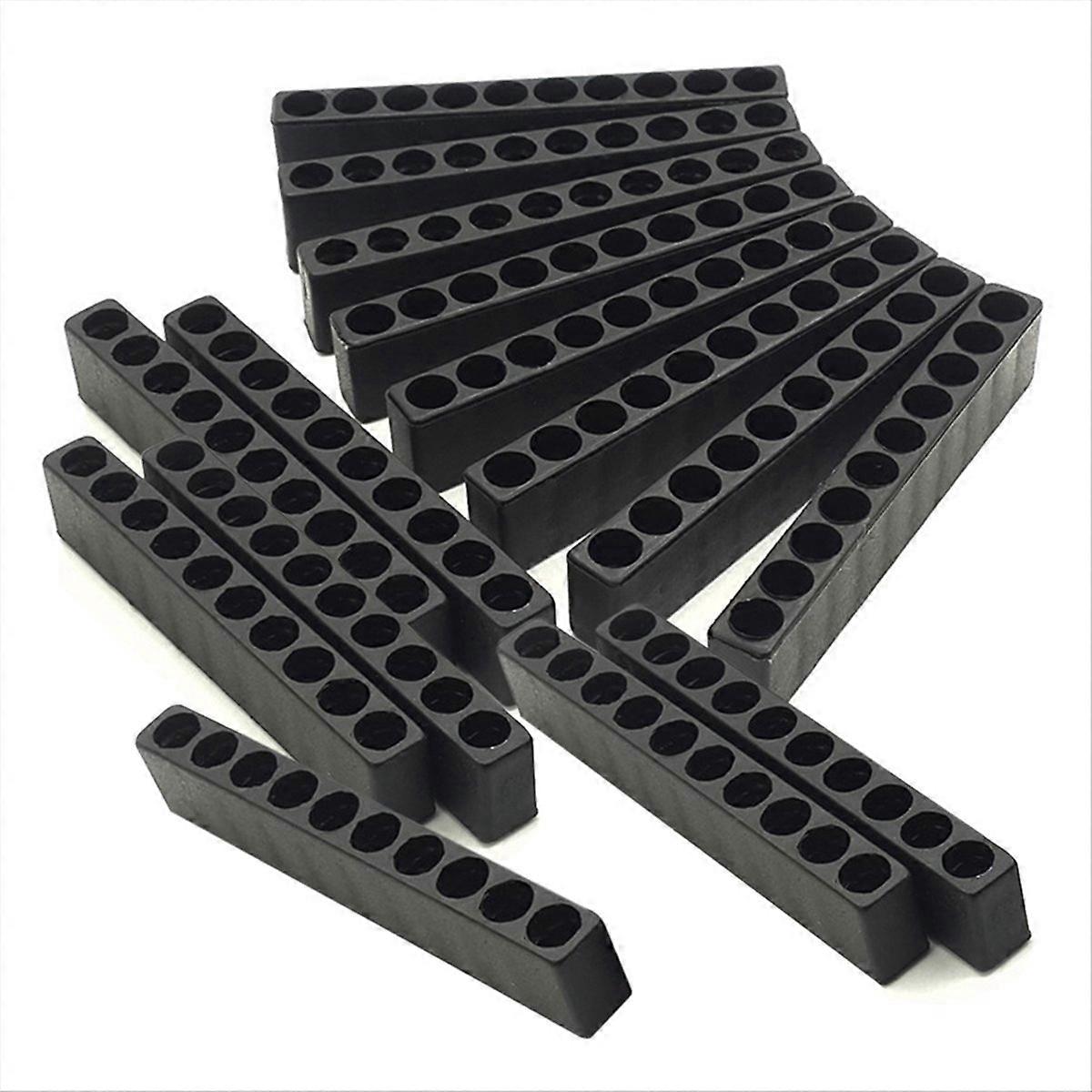 15Pcs 10 Holes Hex Shank Screwdriver Bit Holder Plastic Head Storage Drill Stand for Power Accessori