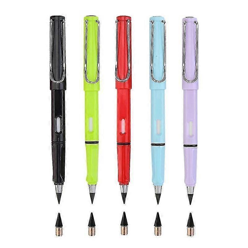 5 writing pencils, erasable pens, drawing pencils
