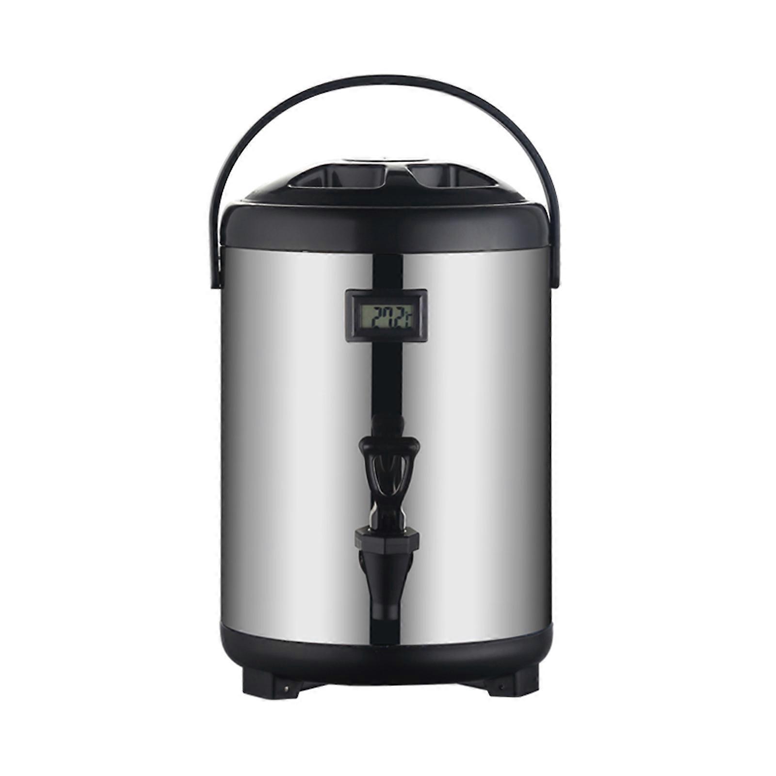 12L Insulated Drink Refrigerator With Whirling Handle Visible LCD Thermograph Food Grade Untarnished Multicolor