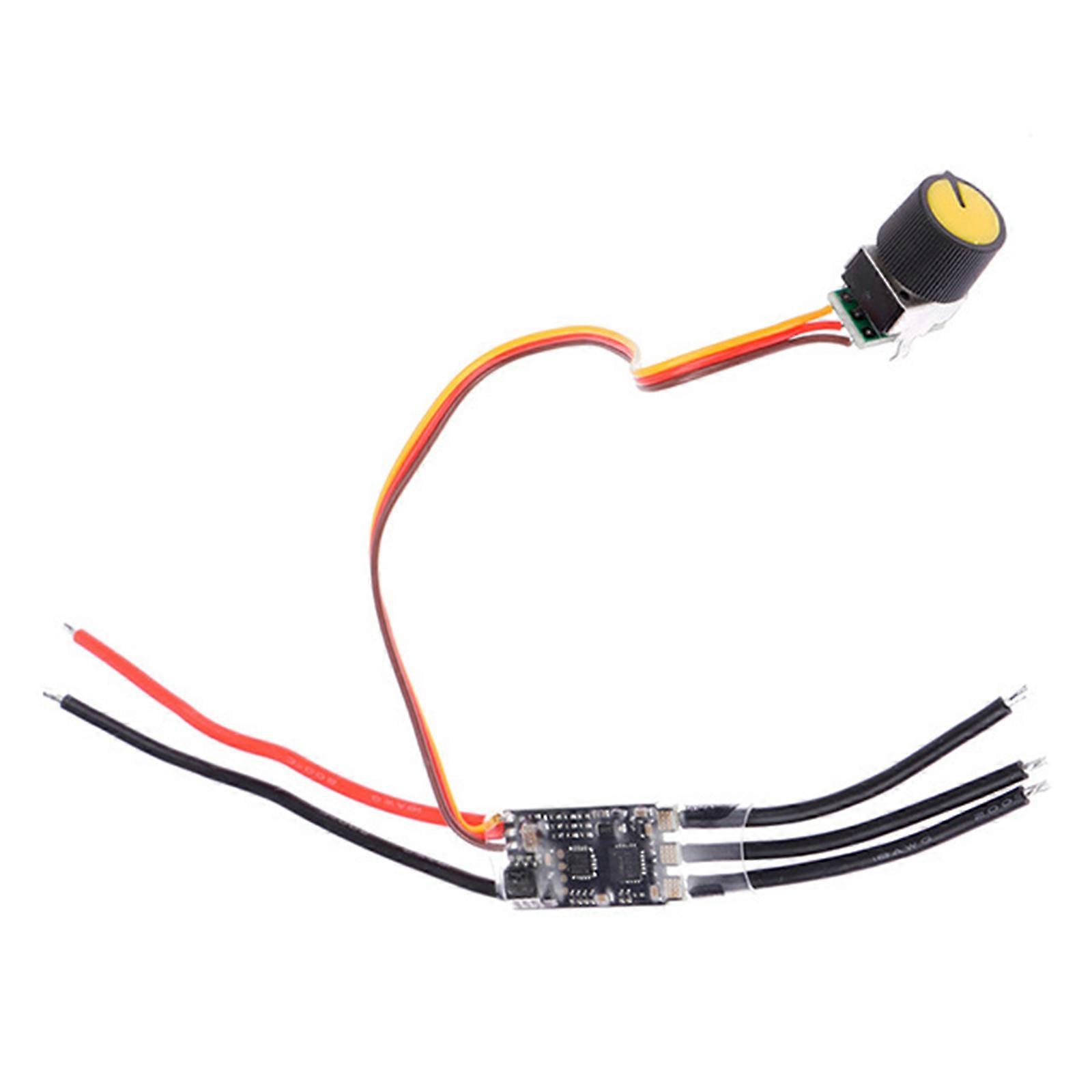 7-26V Three Phase Brushless Motor Driver Motor Drive Board Speed Controller Regulator With Potentiometer For 2-6S Multicolor