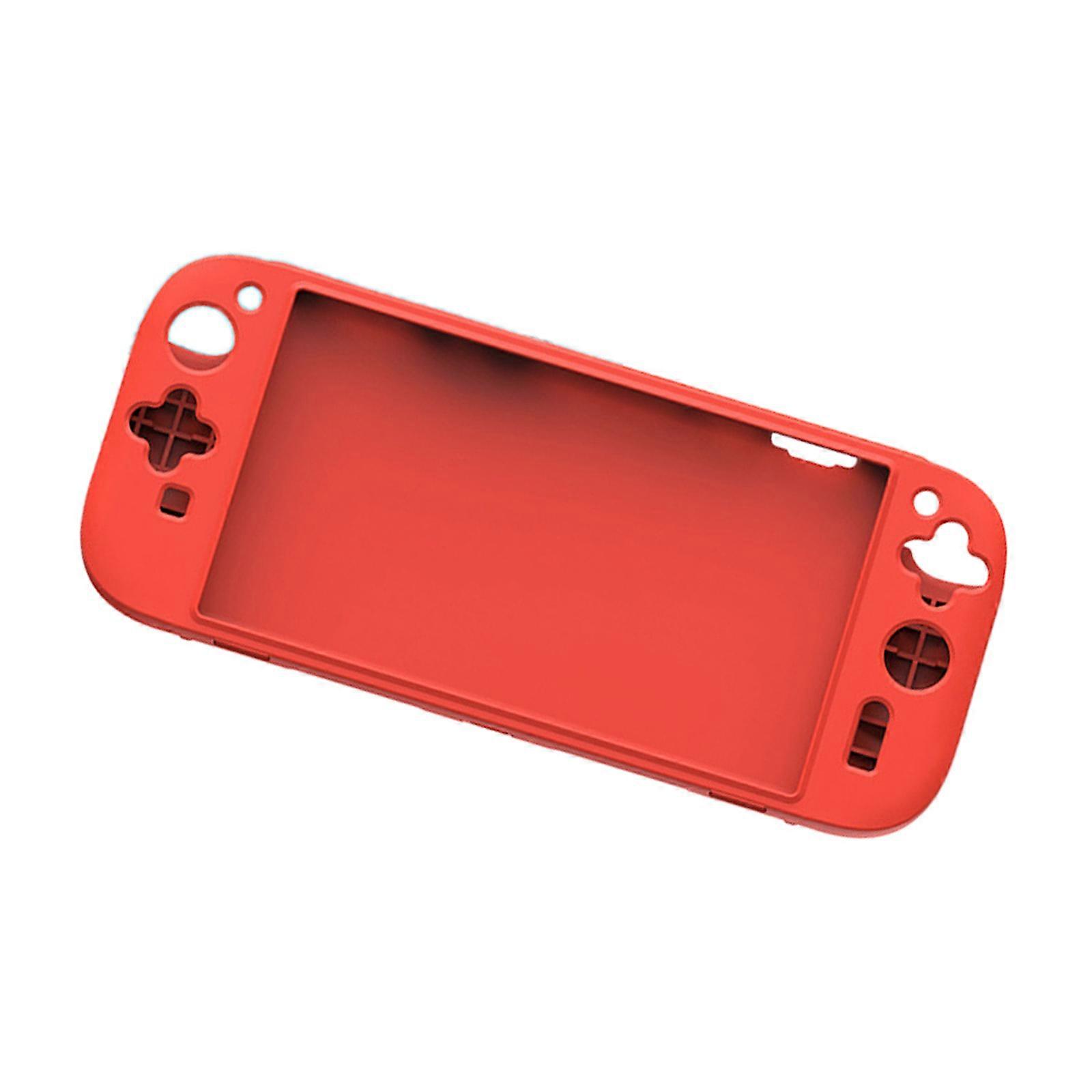 Not Slip Ergonomic Silicone Protector Full Coverage Impact Resistance Heat Dissipation Game Spare Part for Consoles  Red