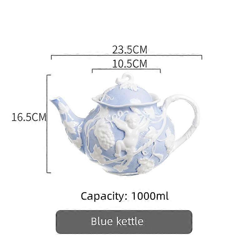 Kettle Coffee Cup Set - Blue kettle