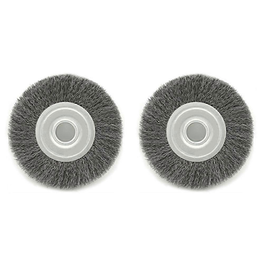2Pcs 6Inch Wire Wheel for Bench Grinder-Wire Brush for Grinder, Efficient Clean Rust From Assorted