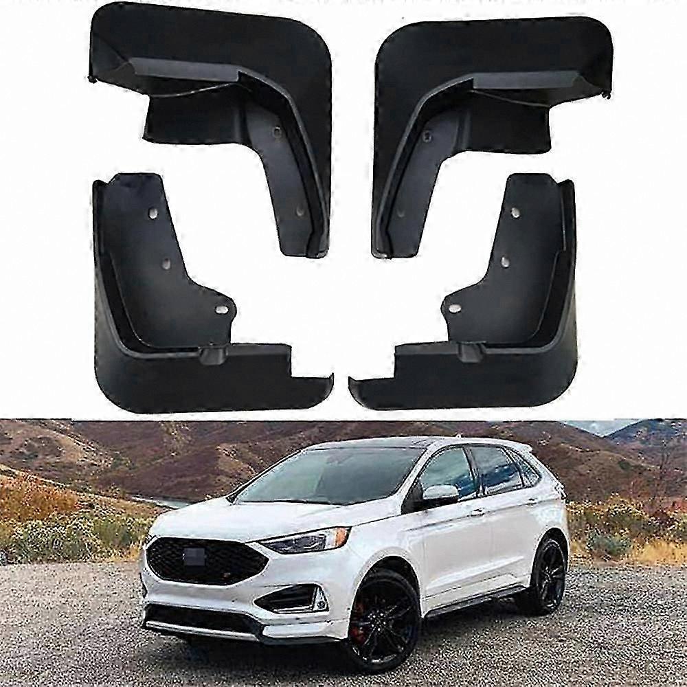 4 Pieces Custom Fit Mud Flaps for 2015-2019 Vehicles, Front and Rear Splash Guards Kit, Durable Mudguard Set for Enhanced Protection