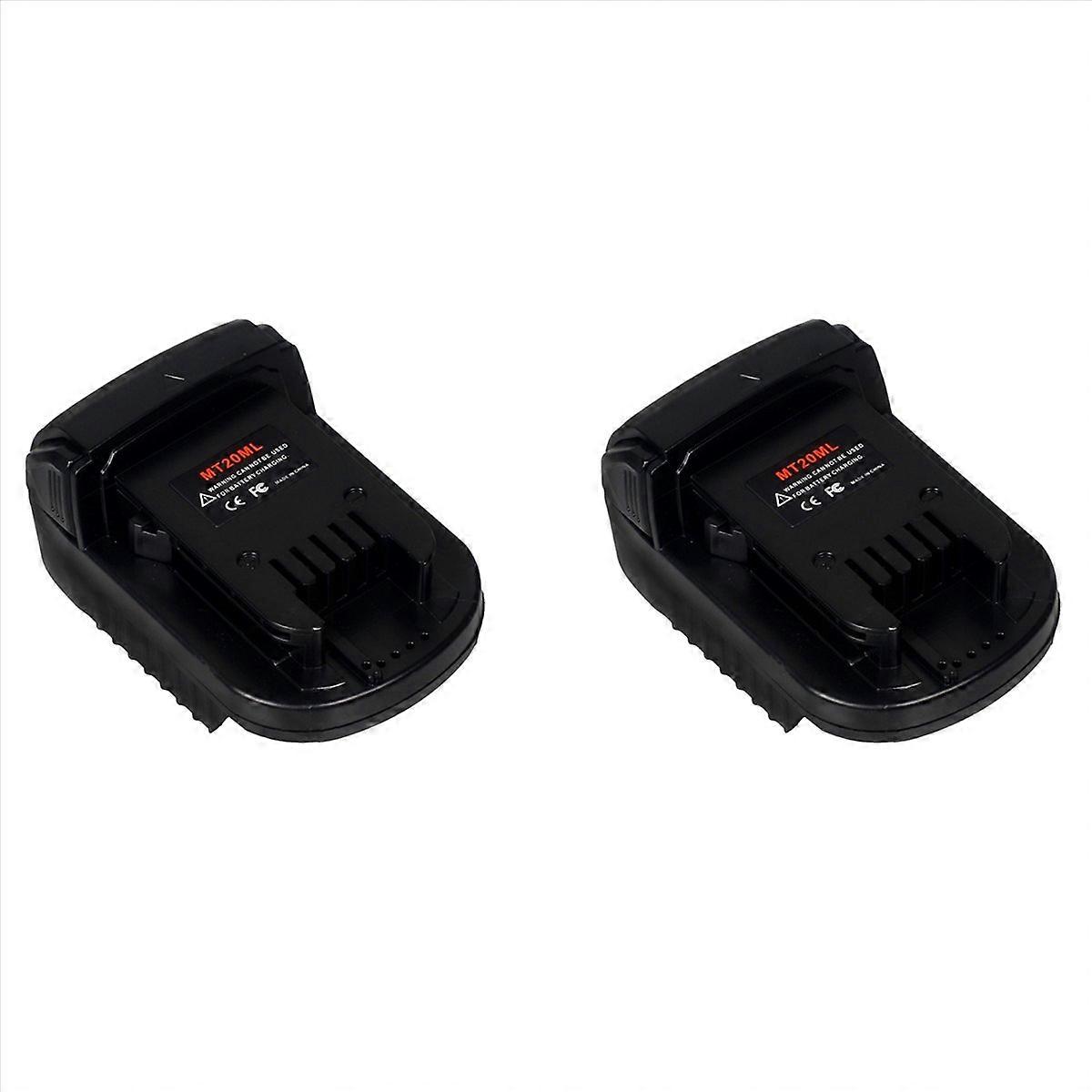 2X MT20ML Battery Adapter Converter for 18V Li-Ion Battery to for 18V for BL1860B/BL1860/BL1850B