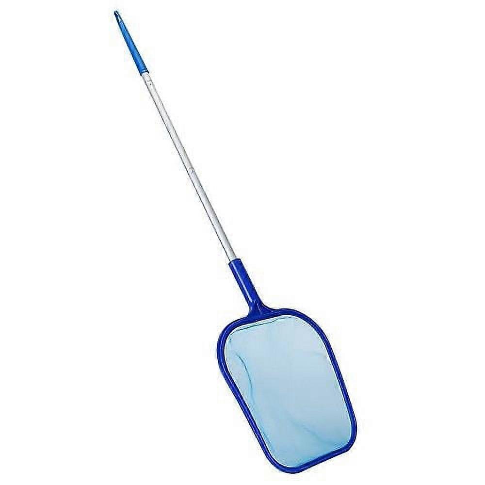 Swimming Pool Skimmer Cleaner with Fine Mesh Net & 4-Section Telescopic Pole, Compatible with Pool Leaf Rake Debris Tools