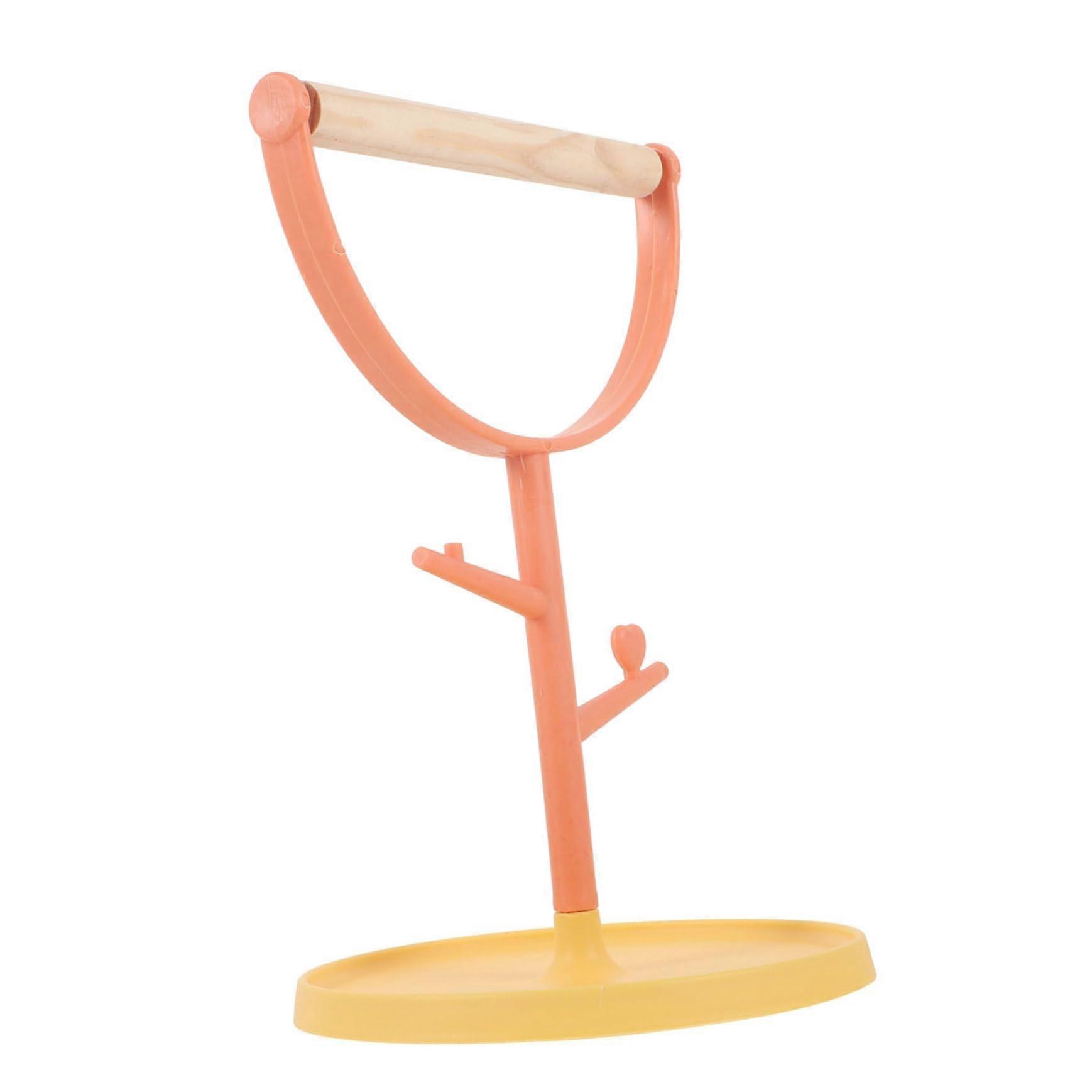 Bird Stand with Wide Stable Base Indoor Tabletop Perch for Conures Easy Assembly