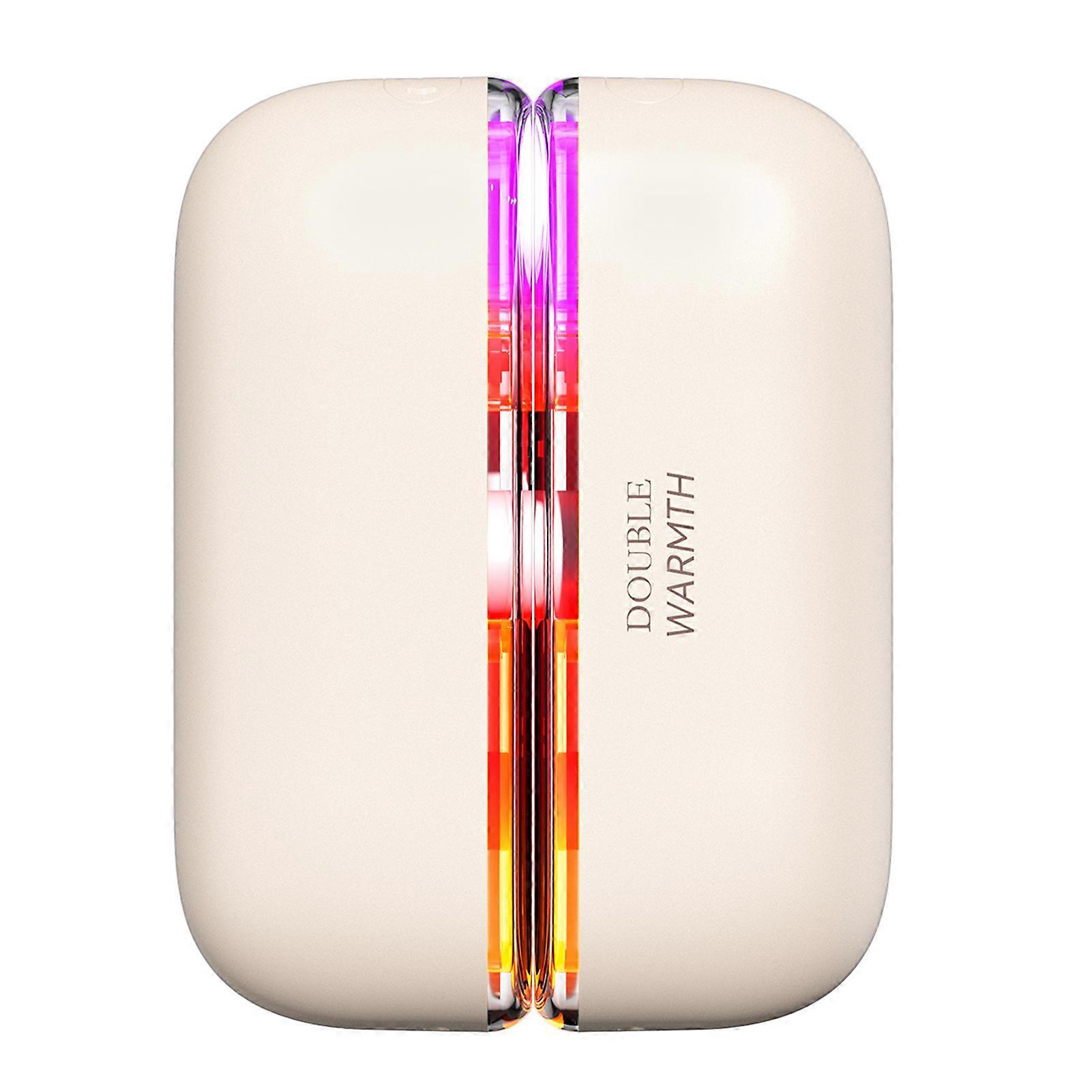 Rechargeable Hand Warmer - Magnetic Electric Heater with Digital Display & Colorful Lights, Portable Pocket Heater for Instant Warmth