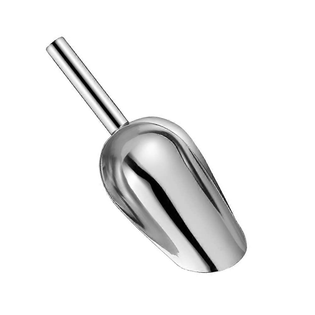 Stainless Steel Ice Scoop with Ergonomic Wide Handle, Large Capacity for Kitchen and Bar Use