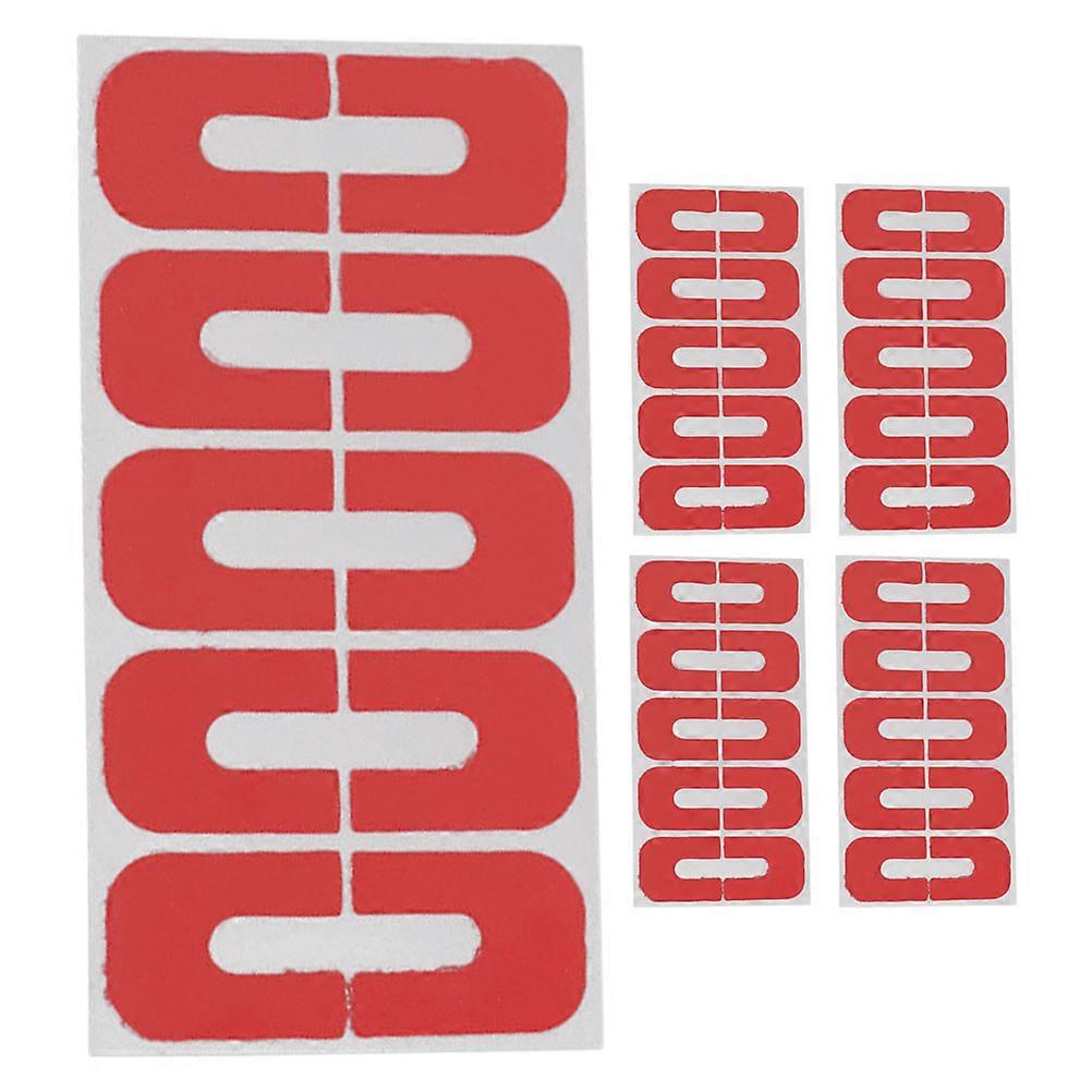 Red Nail Polish Protector for Fingers Offering Spill Proofing 50Pcs