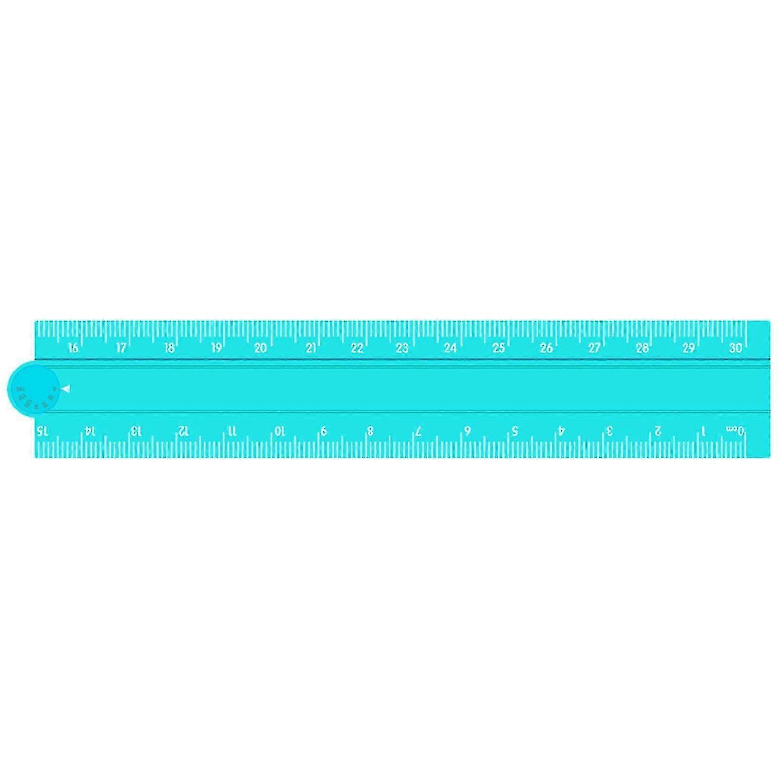 Multifunctional Aluminum Alloy Efficient Foldable Ruler for Precise Measuring in Construction and DIYer Projects Drawing Blue w