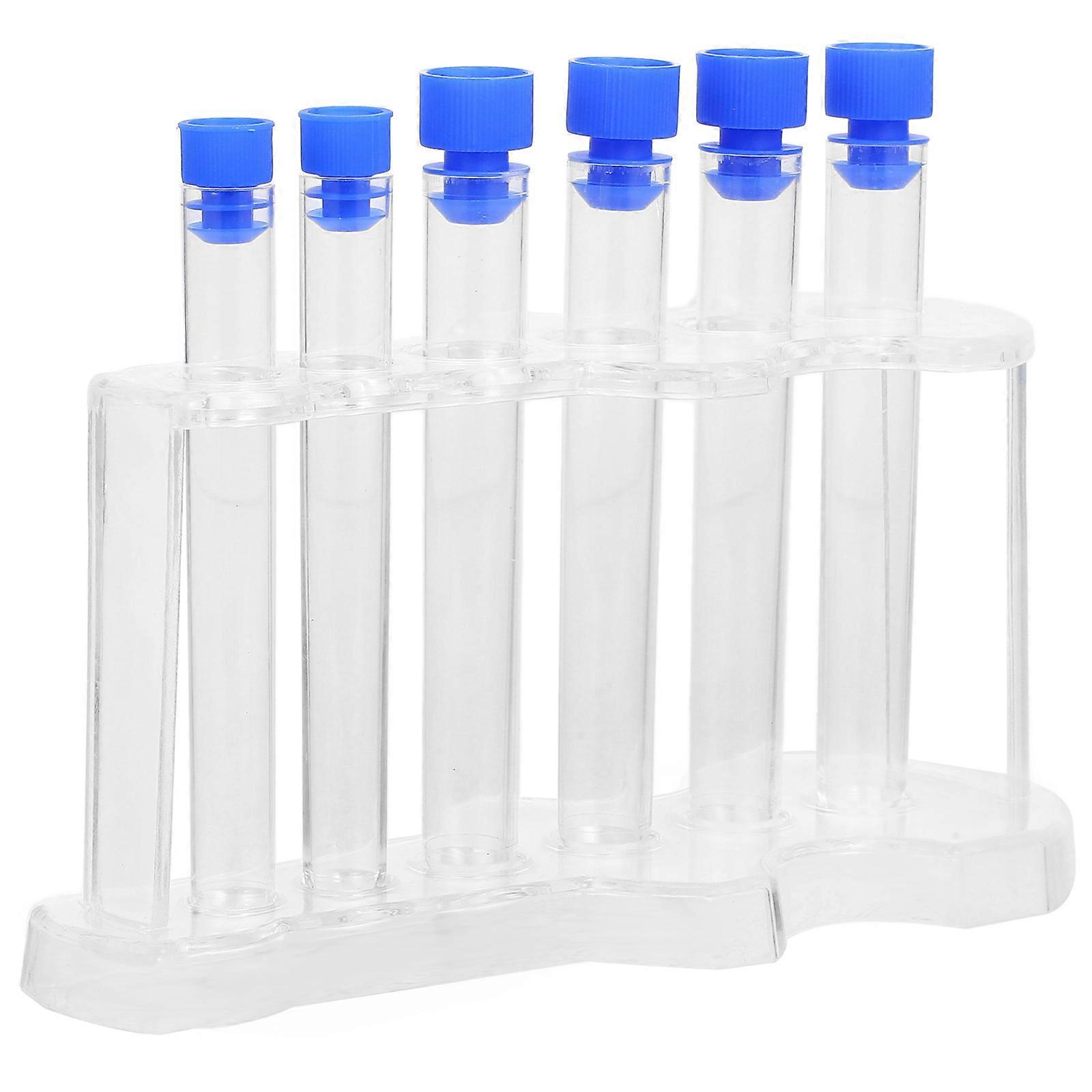 Test Tube Rack with Test Tubes Set for Laboratory Science Experiment Use