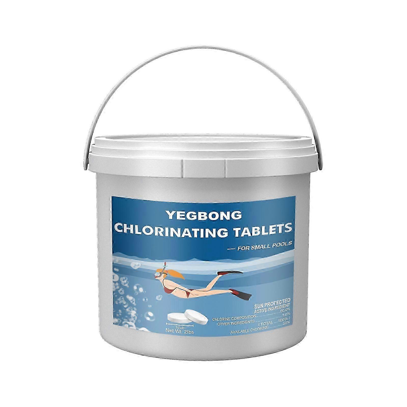 Chlorinating Tablets, Swimming Pool Improve Water Quality Clarifying Deodorizing Effervescent Tablet MultiFunction Instant Cleaning