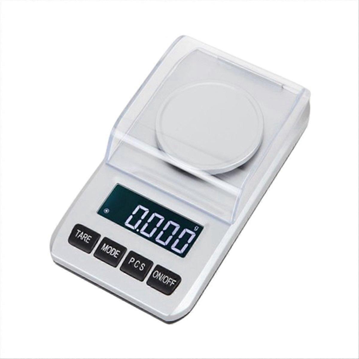 White 50g Mini Portable Electronic Scale 0.001g High Precision Bag
