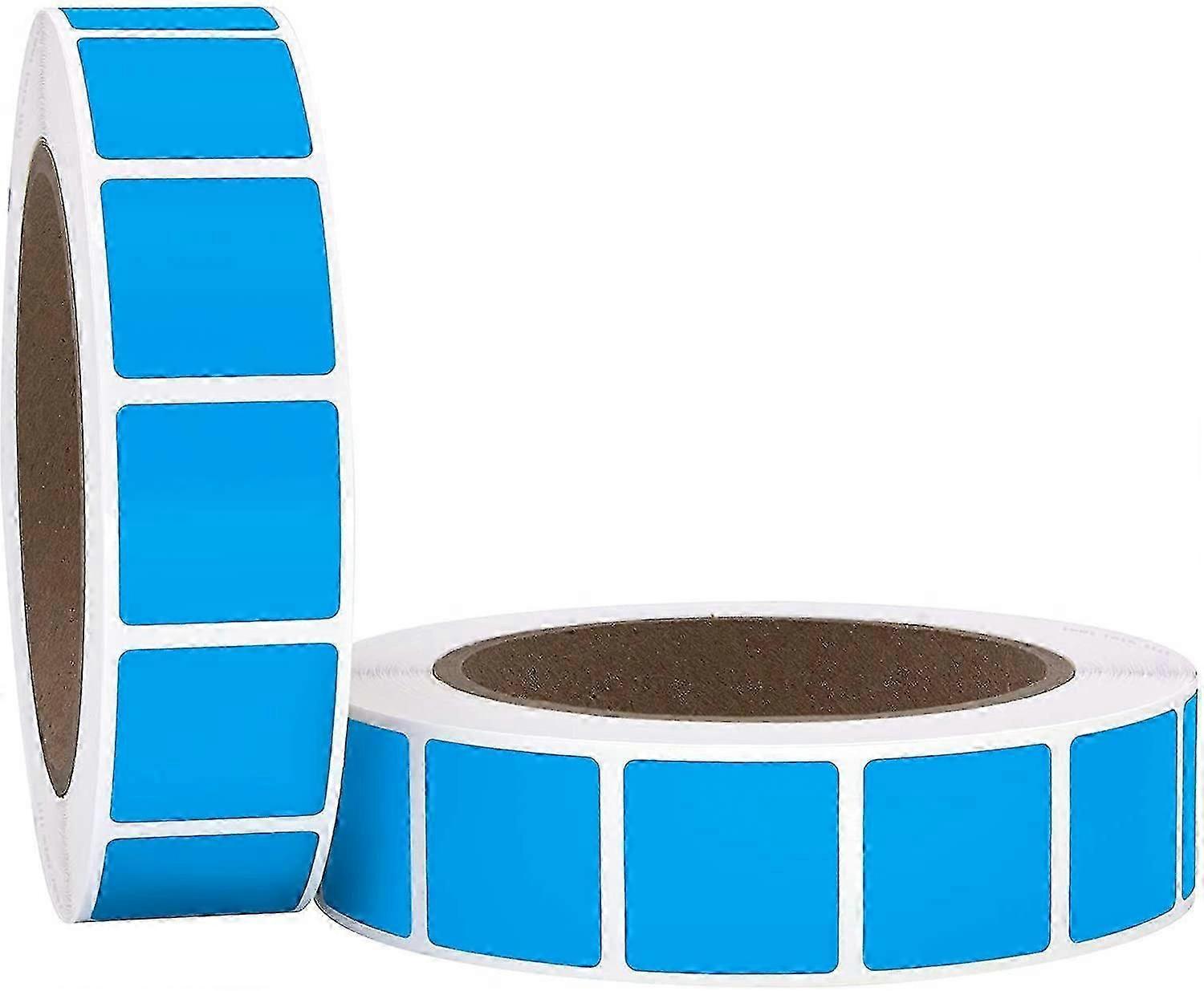 1" Square Color Coding Circle Dot Labels On A Roll, 2000 Stickers Per Roll, 1 Inch X 1 Inch