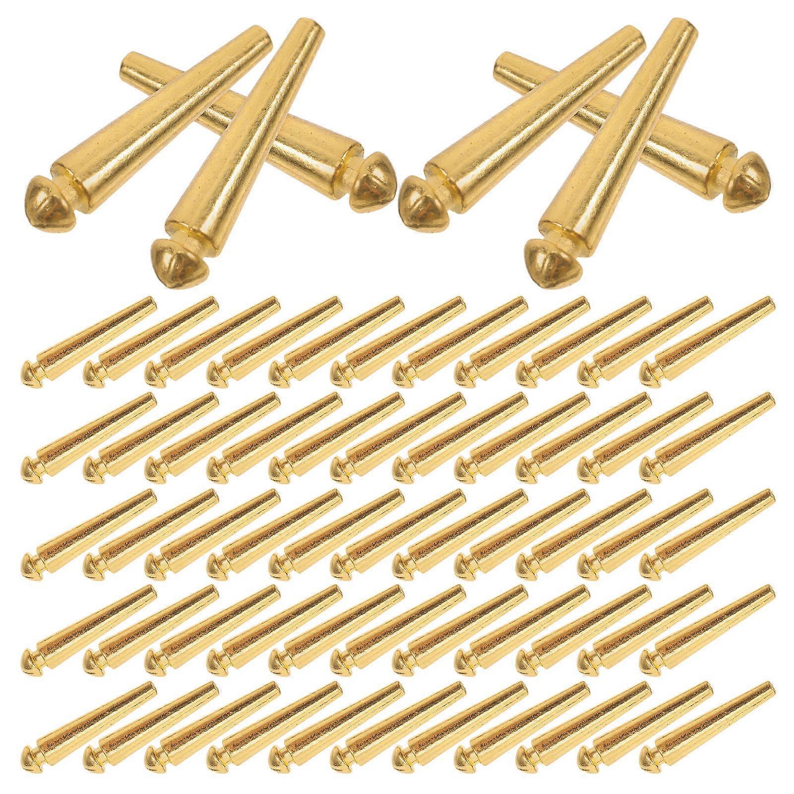 Golden Metal Scoring Pegs for Cribbage Board Games 100Pcs Collection