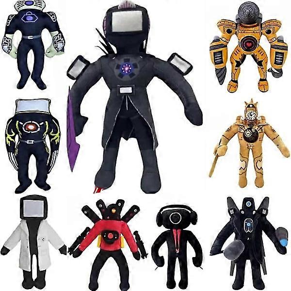 Speakerman Titans Tv Man Titans Cameraman Doll Plush Toy Titans Speaker Man Skibidi Toilet Camera Man Tv Woman Plush Soft Toy [DB] c about 30cm