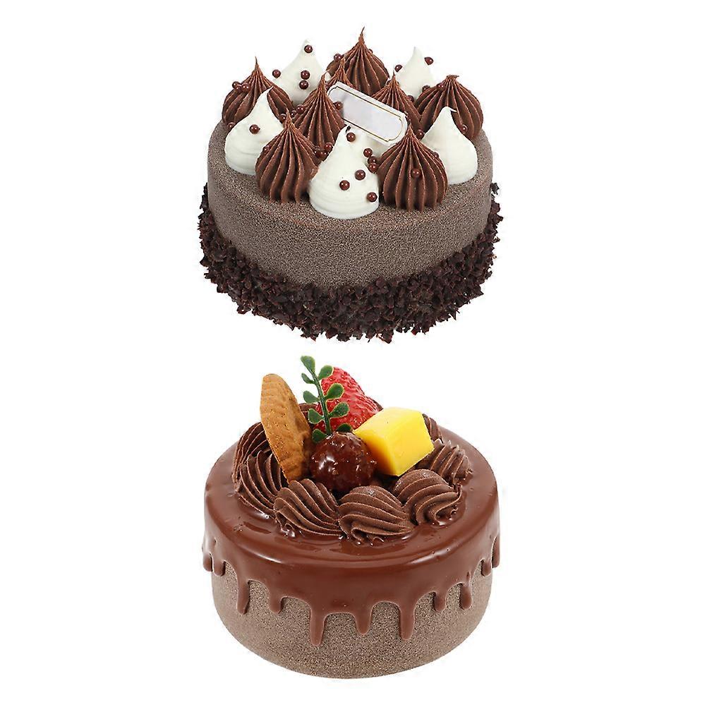 Artificial Cake Model for Decoration 6Pcs Realistic Fake Cake Dessert Display