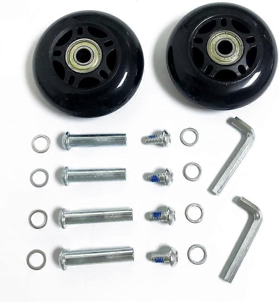 2pcs Luggage Suitcase Replacement Wheels. 50/64/70/75/84/90mm Rubber Inline