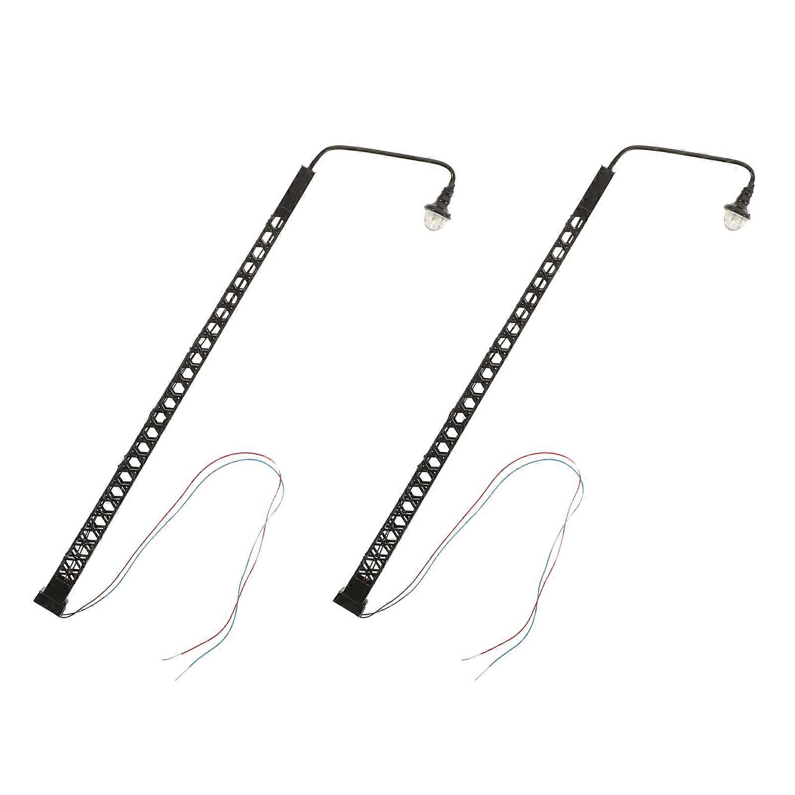 2pcs Railroad Light Model Table Lamp DIY Train Light Sand Table Decor