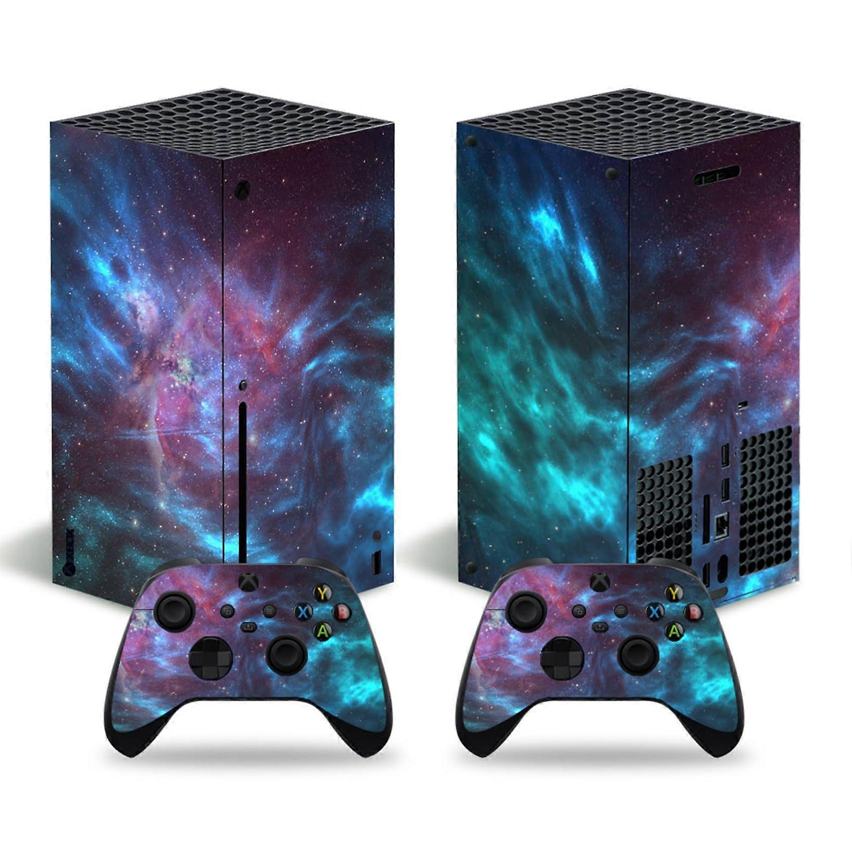 Blue Cloud Skin Vinyl Wrap for Xbox Series X Console and Controllers Scratch Protective Decal