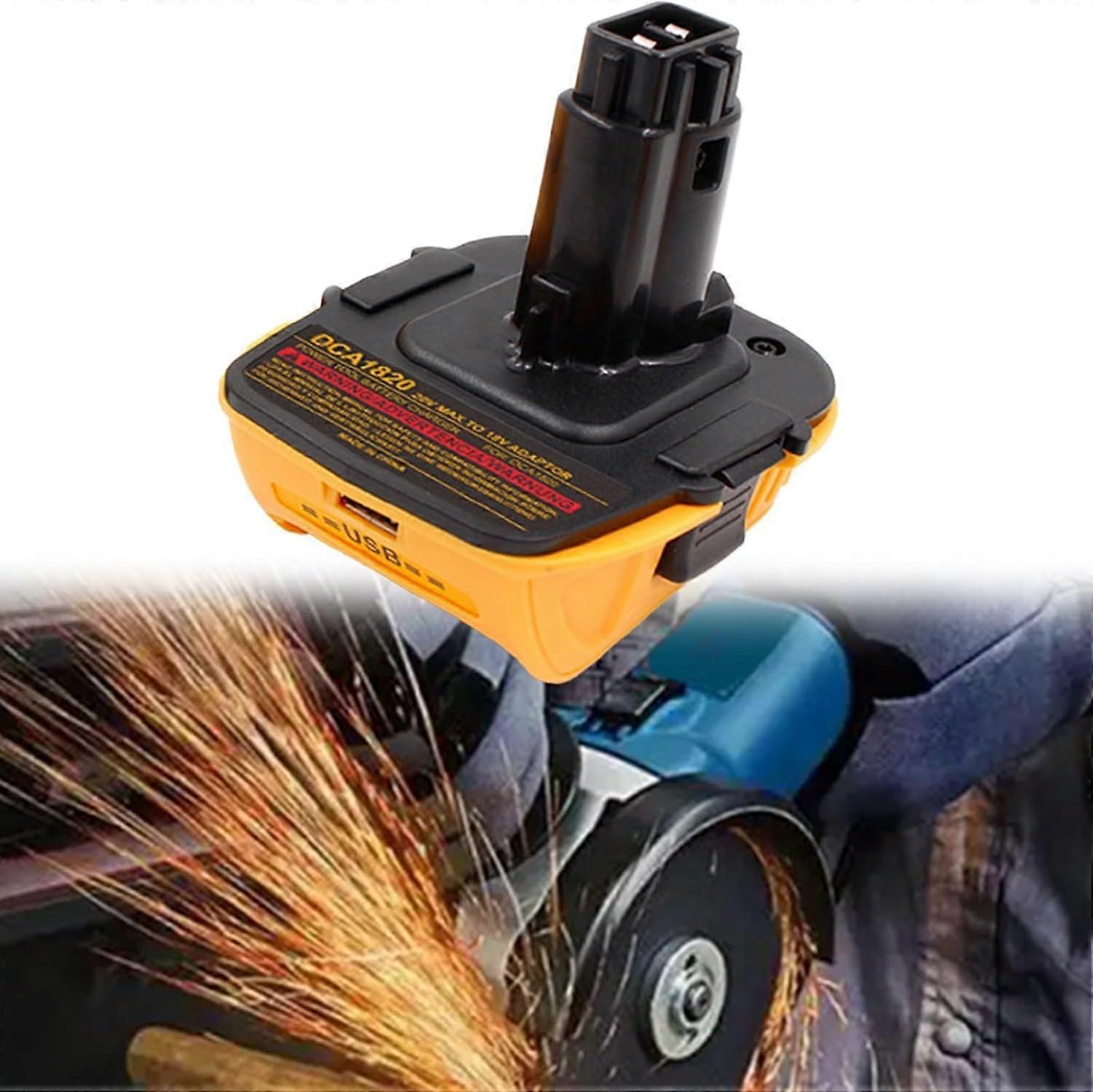 18V to 20V Battery Adapter Converter, Compatible with DCB206 DCB201 DC9096 Tools
